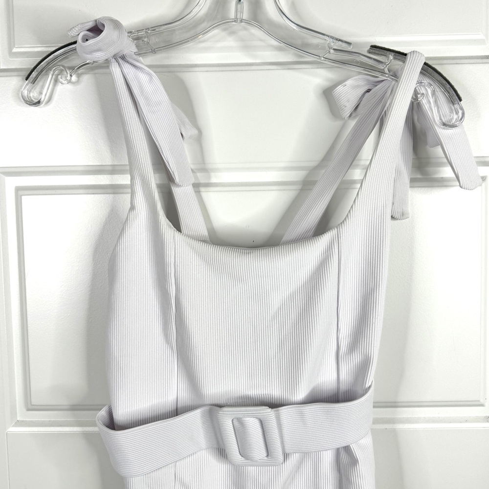 BEACH RIOT Anthropologie Sydney NEW One Piece Belted Swimsuit Size XS White - Picture 4 of 12